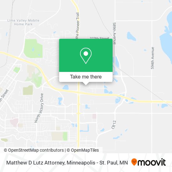 Matthew D Lutz Attorney map