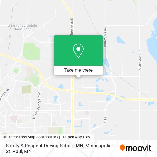 Mapa de Safety & Respect Driving School MN