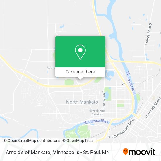 Arnold's of Mankato map