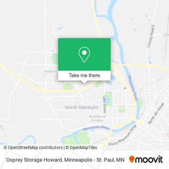 Mapa de Osprey Storage Howard