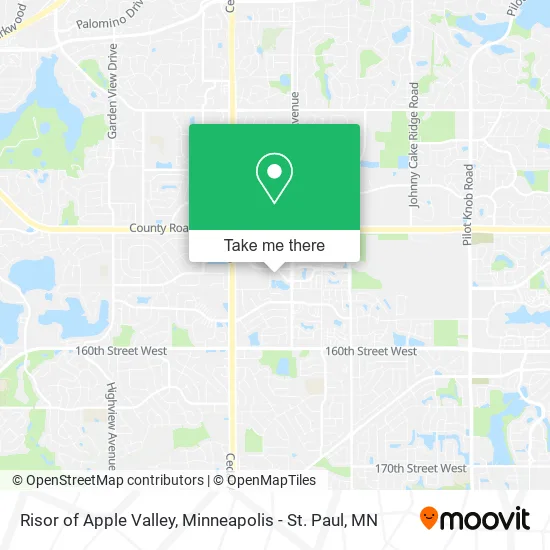 Risor of Apple Valley map