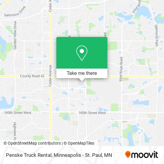 Penske Truck Rental map