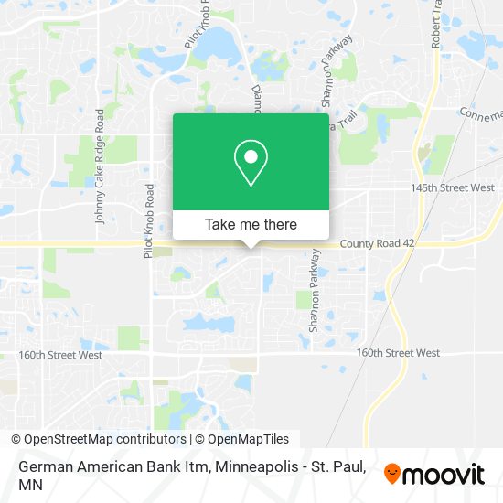 German American Bank Itm map