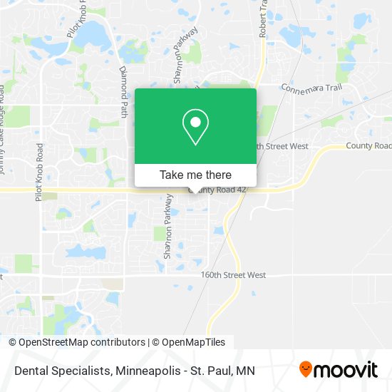 Dental Specialists map