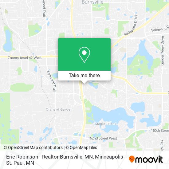 Eric Robinson - Realtor Burnsville, MN map