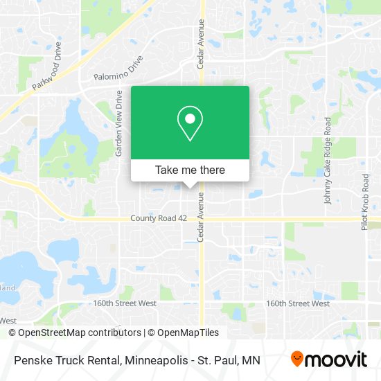 Penske Truck Rental map