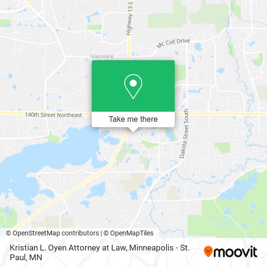 Kristian L. Oyen Attorney at Law map