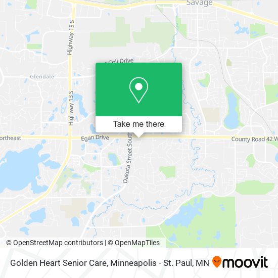 Mapa de Golden Heart Senior Care