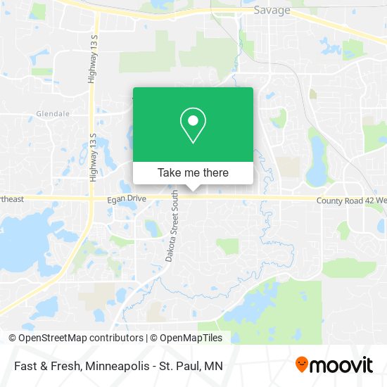 Fast & Fresh map