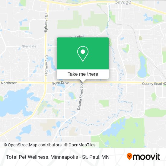 Total Pet Wellness map