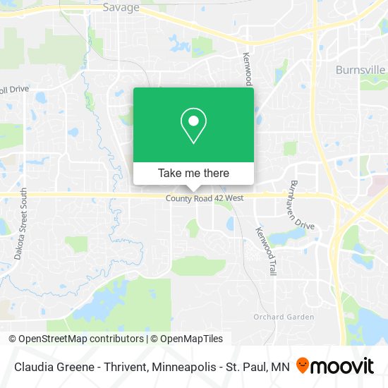 Claudia Greene - Thrivent map