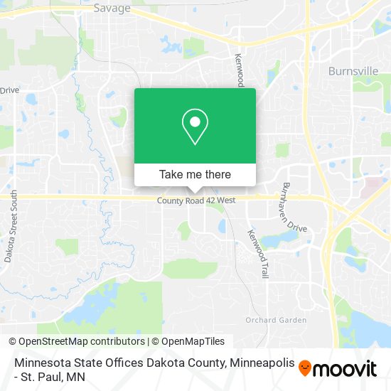Minnesota State Offices Dakota County map