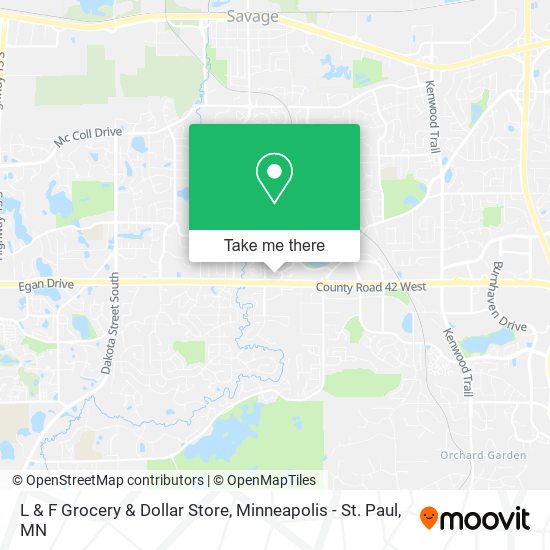 L & F Grocery & Dollar Store map