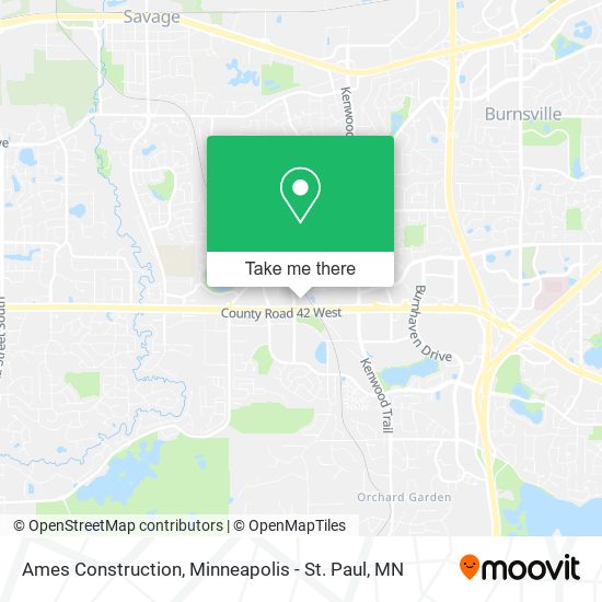 Ames Construction map