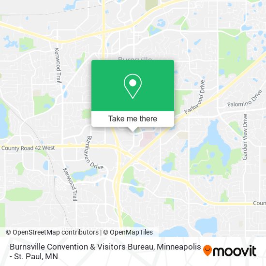 Burnsville Convention & Visitors Bureau map