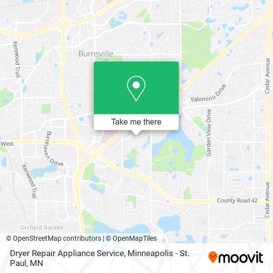 Mapa de Dryer Repair Appliance Service