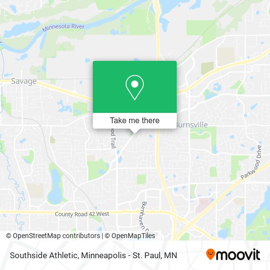 Southside Athletic map