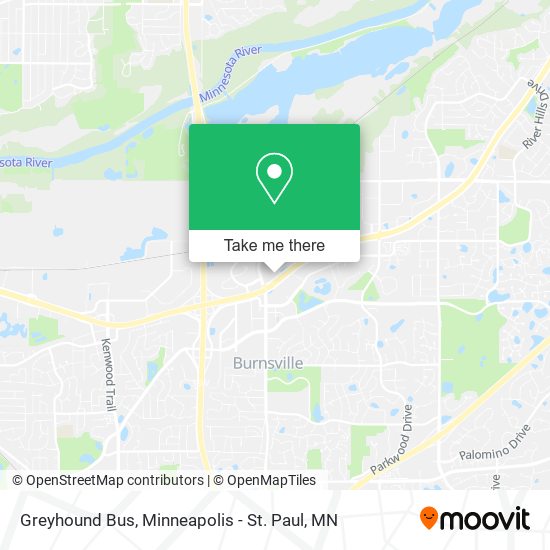 Greyhound Bus map