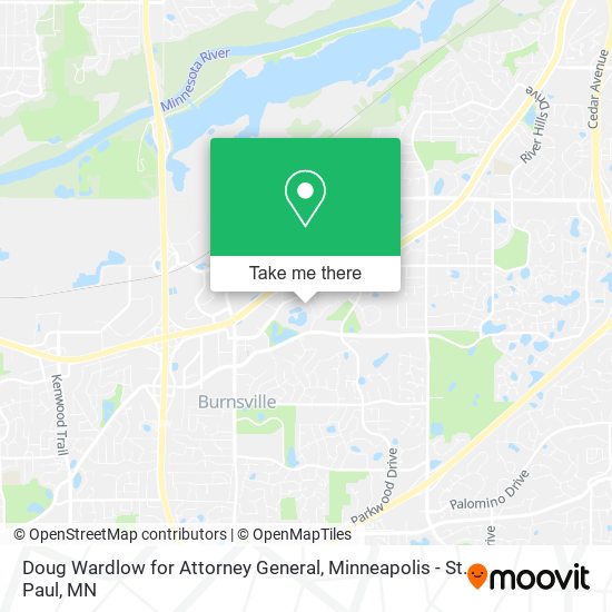 Doug Wardlow for Attorney General map