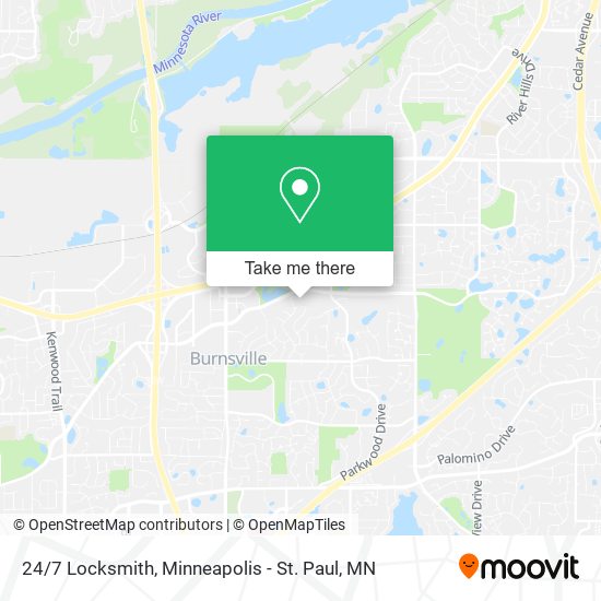24/7 Locksmith map