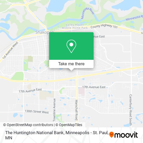 The Huntington National Bank map