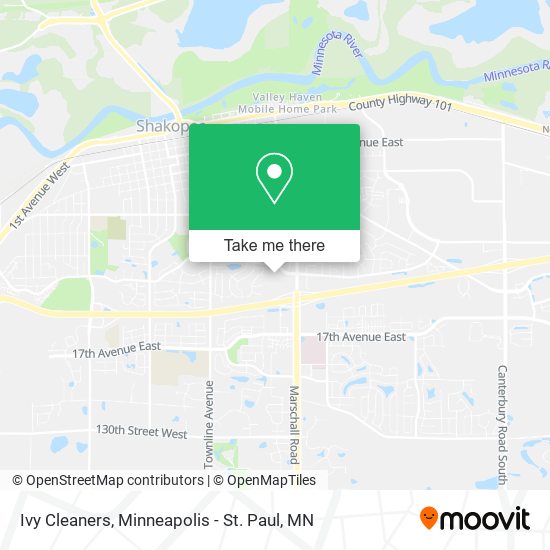 Ivy Cleaners map