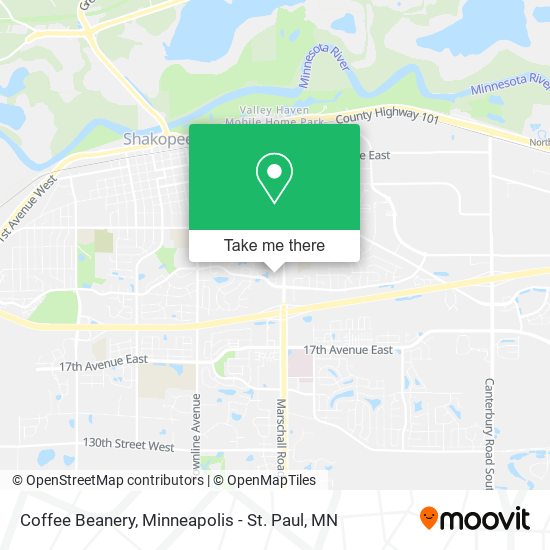 Coffee Beanery map