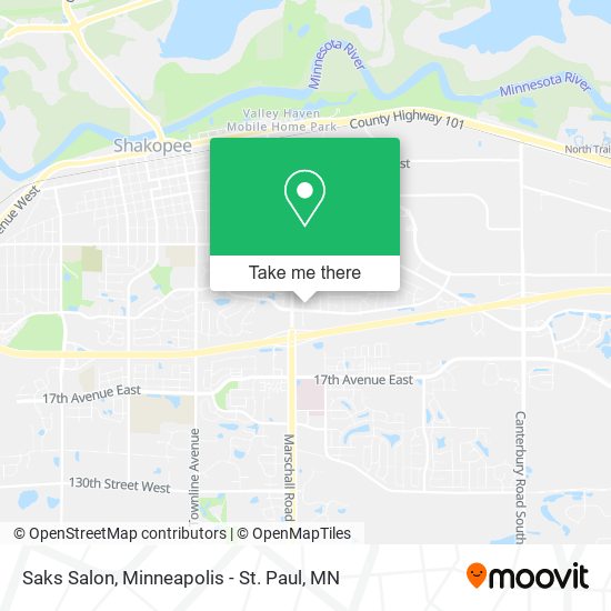 Saks Salon map