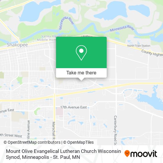 Mapa de Mount Olive Evangelical Lutheran Church Wisconsin Synod