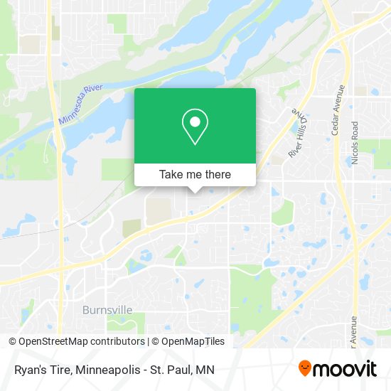 Ryan's Tire map