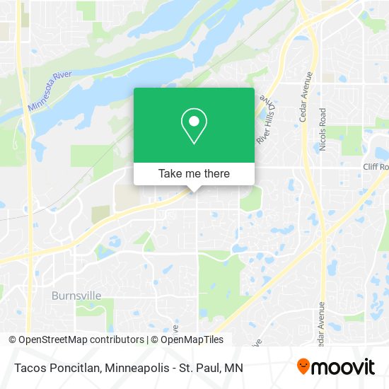Mapa de Tacos Poncitlan