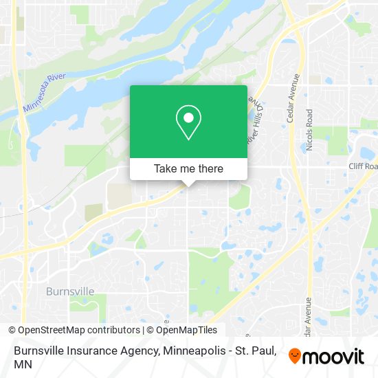 Burnsville Insurance Agency map