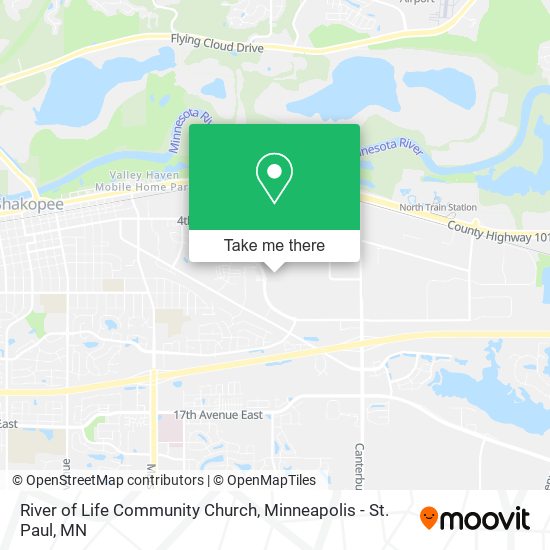 River of Life Community Church map