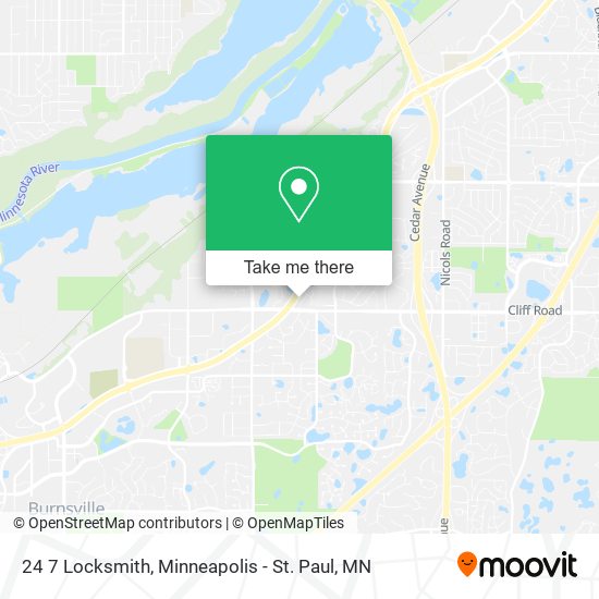 Mapa de 24 7 Locksmith