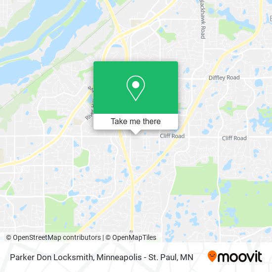Parker Don Locksmith map