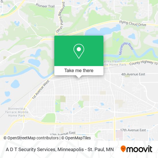 A D T Security Services map