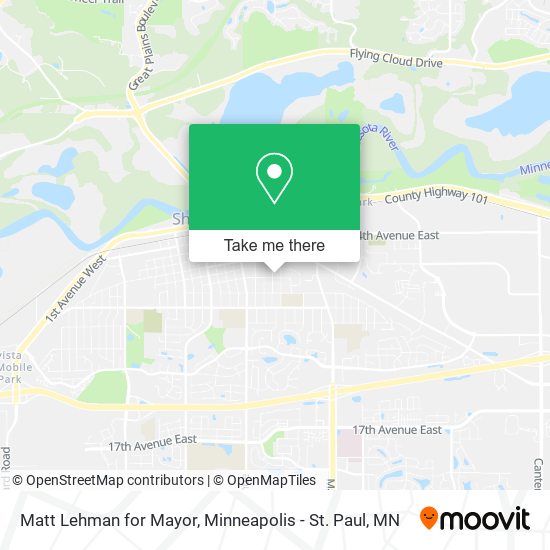 Mapa de Matt Lehman for Mayor