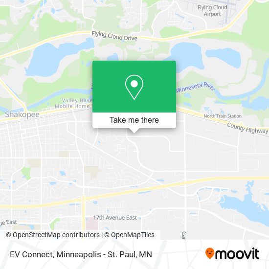 EV Connect map