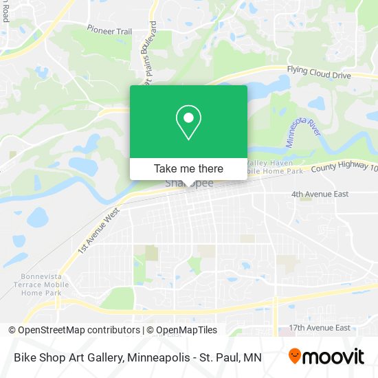 Mapa de Bike Shop Art Gallery