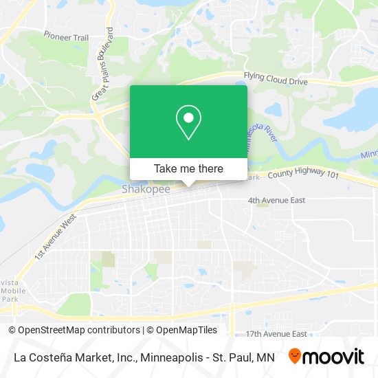 La Costeña Market, Inc. map