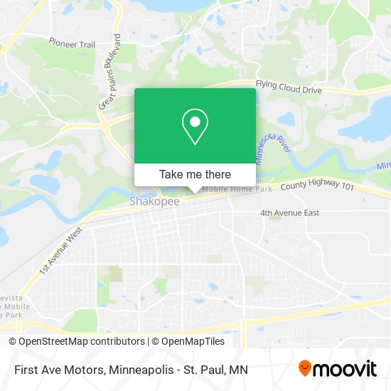 First Ave Motors map