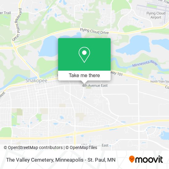 The Valley Cemetery map