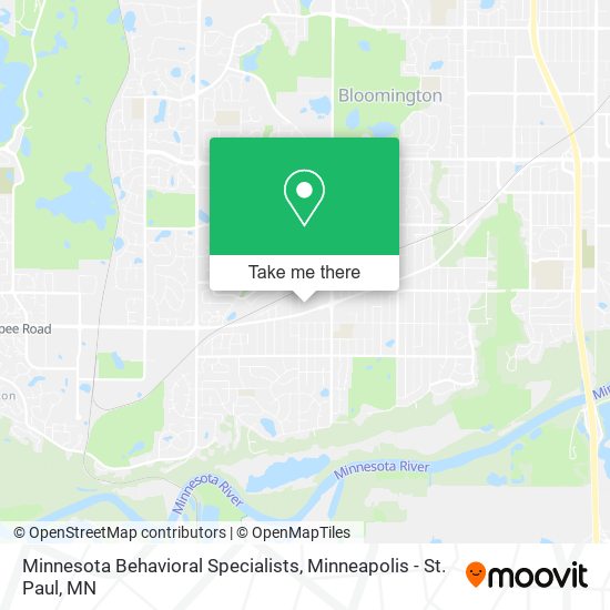 Mapa de Minnesota Behavioral Specialists