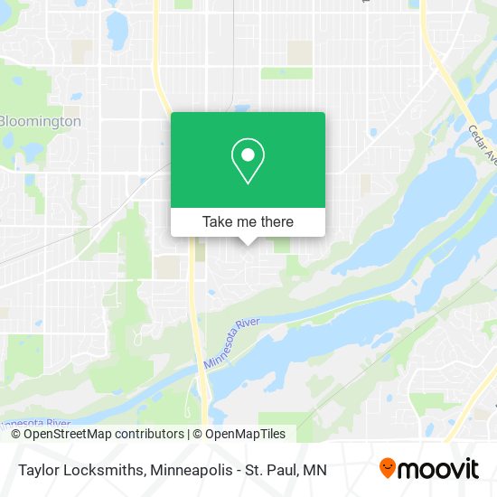 Taylor Locksmiths map