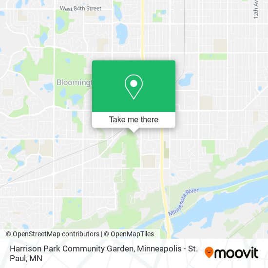 Harrison Park Community Garden map