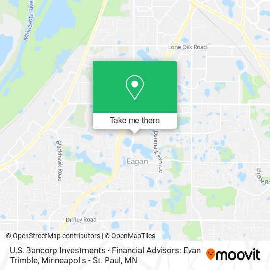 Mapa de U.S. Bancorp Investments - Financial Advisors: Evan Trimble