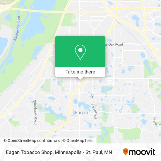 Mapa de Eagan Tobacco Shop