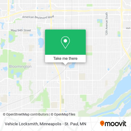 Mapa de Vehicle Locksmith