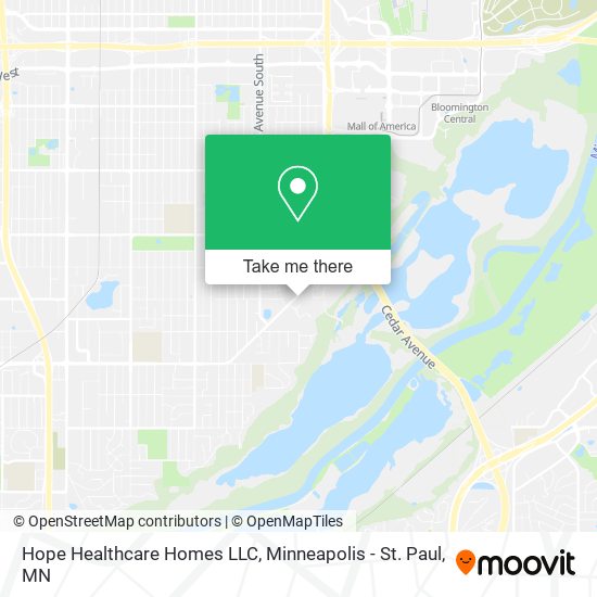 Hope Healthcare Homes LLC map