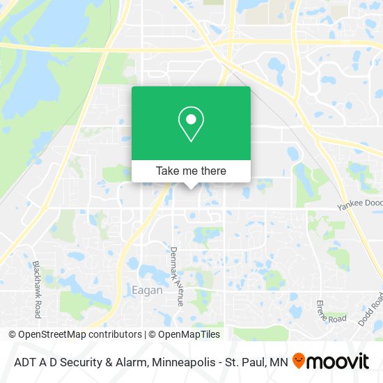 Mapa de ADT A D Security & Alarm